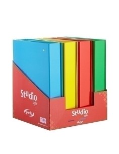 CARP. PARDO STUDIO  Fº 4 AN.40mm AMARILL - Pack de 8 unidades